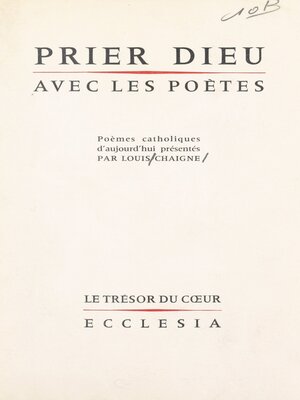 cover image of Prier Dieu avec les poètes